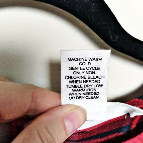 Workshop Republic Clothing Red and Black Plaid Long Sleeve Blouse Size Small - Picture 7 of 7